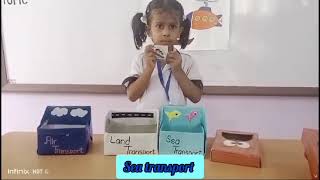 Sorting Activity of Transport  Class Pre Nursery B  Touch The Sky sorting Transport activity [upl. by Denice]