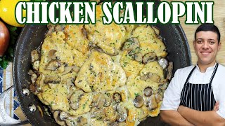 Chicken Scallopini  Easy Italian Chicken Recipe for Dinner by Lounging with Lenny [upl. by Ilene]