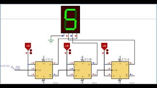 Compteur asynchrone Modulo 8 avec la Bascule JK [upl. by Yung753]