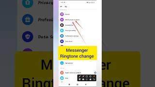 Messenger Ringtone change How To change messenger Ringtone Messenger Ringtone change kaise kare [upl. by Elazaro]