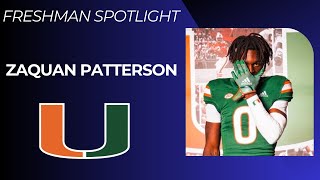 Is Zaquan Patterson The Key To The Miami Hurricanes Secondary  Miami Hurricanes Football 2024 [upl. by Dinse]