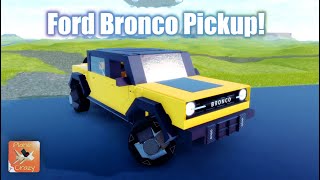 Plane Crazy  Ford Bronco  Roblox Showcase✨ [upl. by Eirrotal]