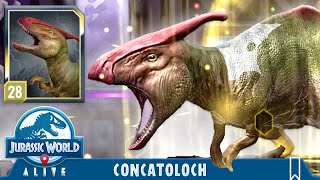 NEW APEX HYBRID CONCATOLOCH UNLOCKED JURASSIC WORLD ALIVE [upl. by Alyac584]