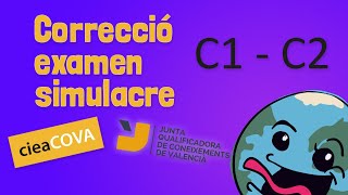 Correcció examen valencià C1C2 simulacre model Món de llengua [upl. by Geminius]