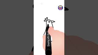 How to Draw a Peacock Shorts drawingtutorial drawingforkids chuchutv drawingshorts [upl. by Macmullin690]