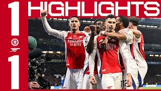 HIGHLIGHTS  Chelsea vs Arsenal 11  Premier League  Martinelli scores in London derby draw [upl. by Leyes]