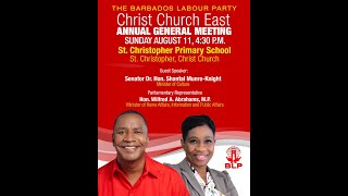 BLP Christ Church East Annual General Constituency MeetingSt Christopher PrimaryAugust 112024 [upl. by Terrilyn]