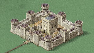 CASTLE vs MASSIVE INVASION  Stronghold Definitive Edition [upl. by Ezekiel953]