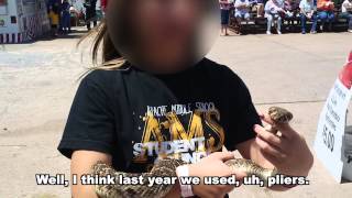 Girl Admits to Mouth Sewing at Rattlesnake Roundup [upl. by Gwenni]