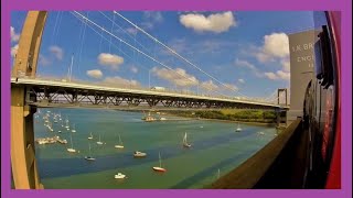 Train Bash FGW HST  Plymouth  Royal Albert Bridge  Saltash [upl. by Castera629]