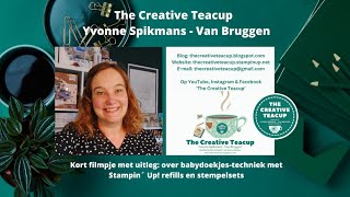 Yvonne Spikmans  The Creative Teacup Kort filmpje over babydoekjes  babywipe techniek [upl. by Benkley812]