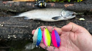 EASIEST WAY To Catch COHO Salmon Lure Fishing [upl. by Anehs324]