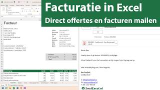 Offertes en facturen maken in Excel en direct emailen versie 141 [upl. by Tani654]