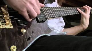 Ibanez Iron Label 7string RGIX27FEQM with EMG 707 Playthrough [upl. by Derdlim]