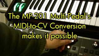 Moog MultiPedal MIDItoCV Conversion  Parameter Sequencing [upl. by Babara]