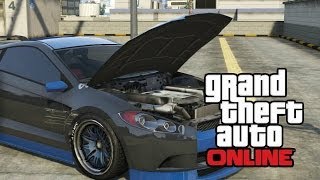 GTA 5 ONLINE How To Pop The HoodBonnet Open The Bonet on GTA V Car Tricks [upl. by Timothee]