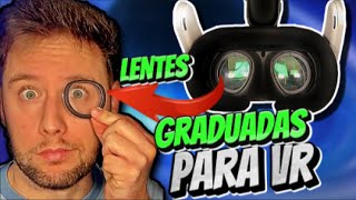 VR ROCK LENTES GRADUADAS PARA VISORES DE REALIDAD VIRTUAL META QUEST 3 PICO4 PSVR2 [upl. by Ahsinyt]