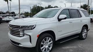 2023 Chevy Tahoe High Country quotIridescent Pearl Whitequot en Español [upl. by Benoite523]