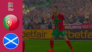 Portugal vs Escocia Resumen  Liga de Naciones 2024 [upl. by Aleihs]