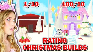 Rating Christmas Builds In Adopt Me Roblox [upl. by Esineg29]