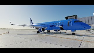 XP1209 Breeze Real Embraer E195 KXNAKMCO IRL xplane12 [upl. by Norred]