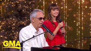 Virginia and Andrea Bocelli perform Let It Snow [upl. by Hanus428]