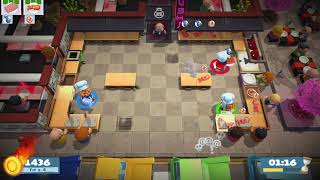 Overcooked 2 Level 11 4 stars 3 players coop [upl. by Fritzsche195]