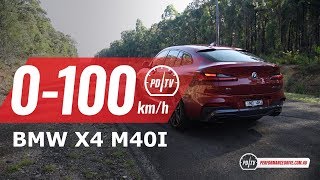 2019 BMW X4 M40i 0100kmh amp engine sound [upl. by Dyl]