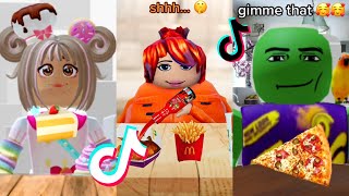 Mukbang Roblox TikToks  ASMR Compilation 47 [upl. by Atnohs]