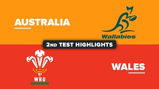 HIGHLIGHTS  AUSTRALIA v WALES  July Internationals 2024  Second Test [upl. by Refinej]