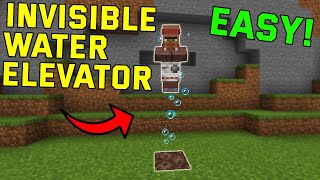 EASY Invisible Water Elevator Minecraft Bedrock 120 BedrockPs4XboxMcpe [upl. by Carmina]