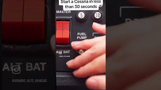 How to start a Cessna in 30 seconds foryou shorts aviation pilot [upl. by Arhat871]