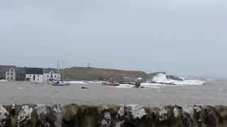 Flood at the Isle of Whithorn  122014  long shot [upl. by Pape742]