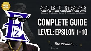 Euclidea Walkthrough  Epsilon Level Complete Guide  Solution [upl. by Aseefan]