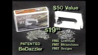 BeDazzler  GemStuds and Rhinestones 1990s TV Commercial [upl. by Lister662]