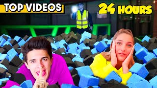 Craziest OVERNIGHT CHALLENGES  Brent Rivera [upl. by Nelleus]