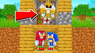 Minecraft Sonic MANHUNT With TAILS DOLL  Sonic Minecraft Stories 2 [upl. by Aerdno]