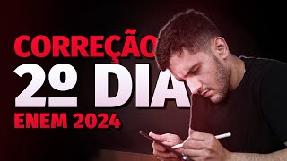 CORREÇÃO do 2° DIA do ENEM 2024 [upl. by Echikson]