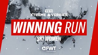 Hedvig Wessel Ski Women Winning Run I 2024 YETI Xtreme Verbier [upl. by Eenttirb]