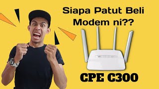 Review Jujur Modem CPE C300 Modified Unlimited Internet Hotspot [upl. by Tade63]