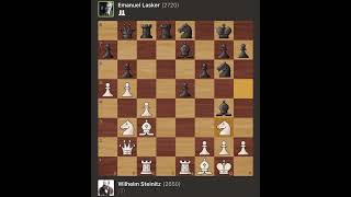 Wilhelm Steinitz vs Emanuel Lasker  World Championship Match 1894 [upl. by Ayal87]