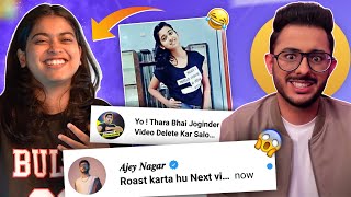 I got ROASTED BADLY 😭 ft CarryMinati [upl. by Ynohtnakram]