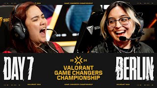 VALORANT Game Changers Championship  Lower Semifinal  Day 7 [upl. by Best]