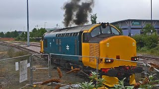 Class 37 Start Up  37610 at Norwich 14062020 [upl. by Thorrlow]