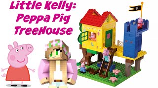 Little Kelly  Toys amp Play Doh  Peppa Pig Treehouse Construction PlayBIG BLOXX [upl. by Oloapnaig]