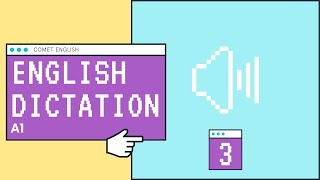 English Dictation A1 ✦ Dictation 3 ✦ Dictado en inglés [upl. by Fern]