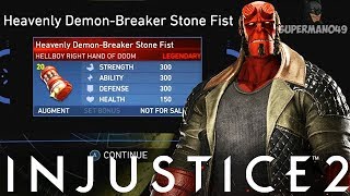 I GOT THE HELLBOY LEGENDARY GEAR  Injustice 2 quotHellboyquot Legendary Gear Gameplay [upl. by Vevay567]