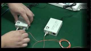 SFP module slot 101001000 Gigabit Ethernet fiber media converter testing scenario [upl. by Dillon]