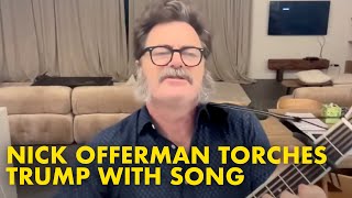 Nick Offerman TORCHES Trump With Song During Comedians For Kamala Livestream [upl. by Senoj906]