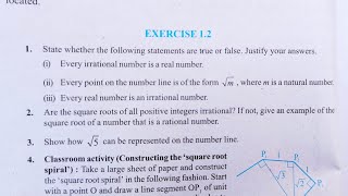 ncert maths class 9 chapter 1 ex 12  class 9 maths chapter 1  represent √5 on number line [upl. by Abas]